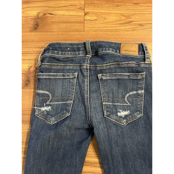 American Eagle Jeans Women's Size 0 Short Stretch Skinny Jeggins Denim - Picture 6 of 12